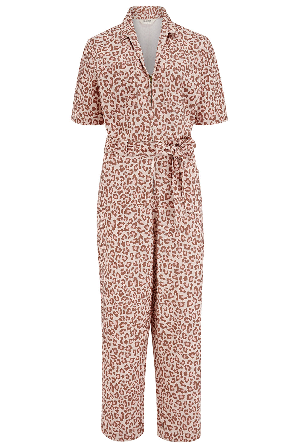 Meredith Boilersuit - Stone, Classic Leopard