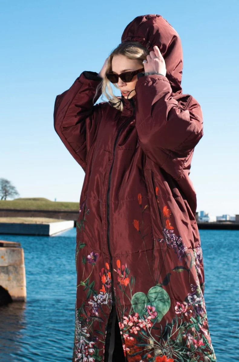 FLOWER BLOSSOM BURGUNDY