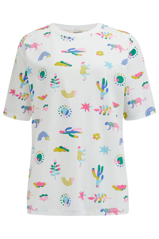 Kinsley Relaxed T-shirt - Off-White, Summer Joy