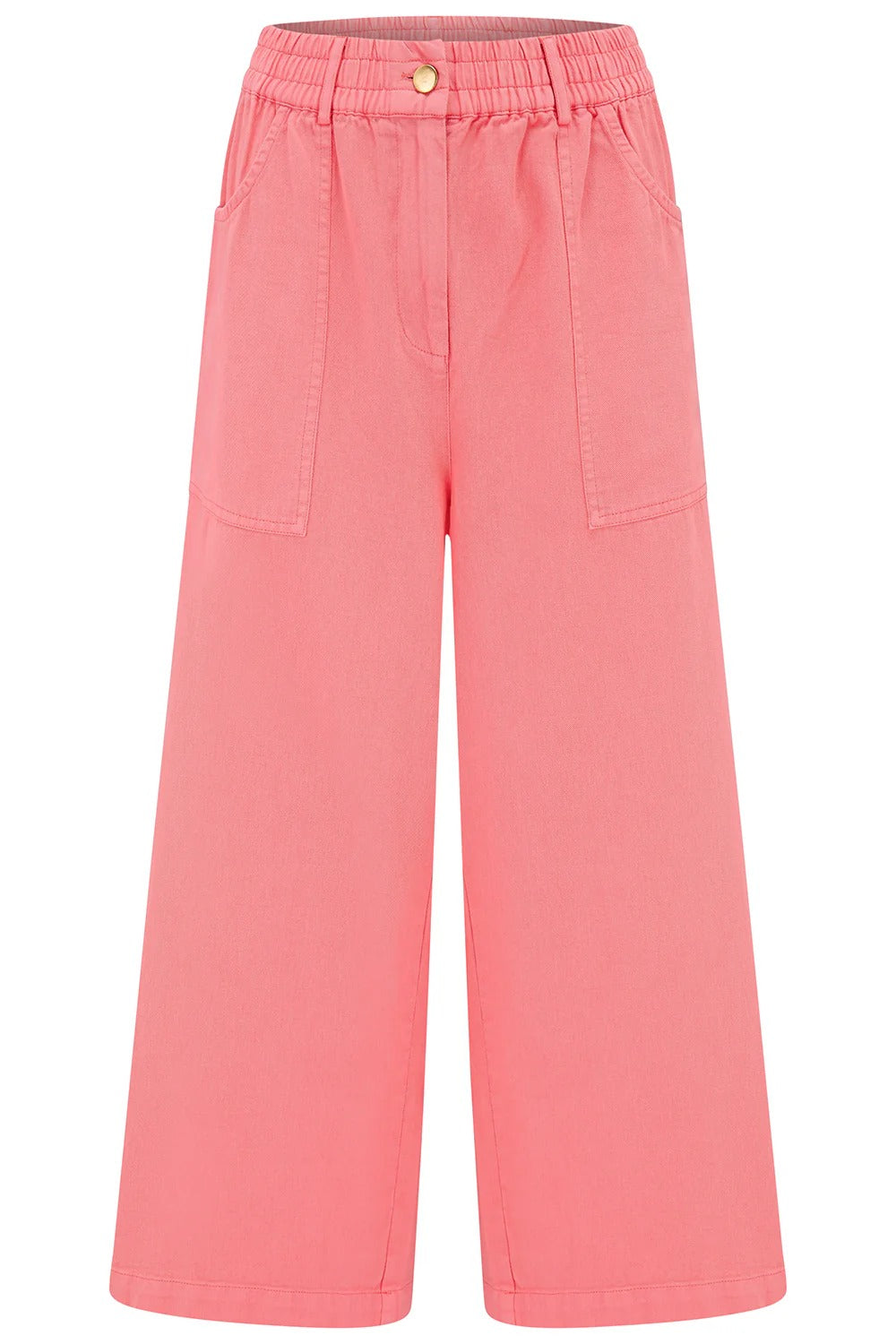 Charlene Cropped Trousers - Coral