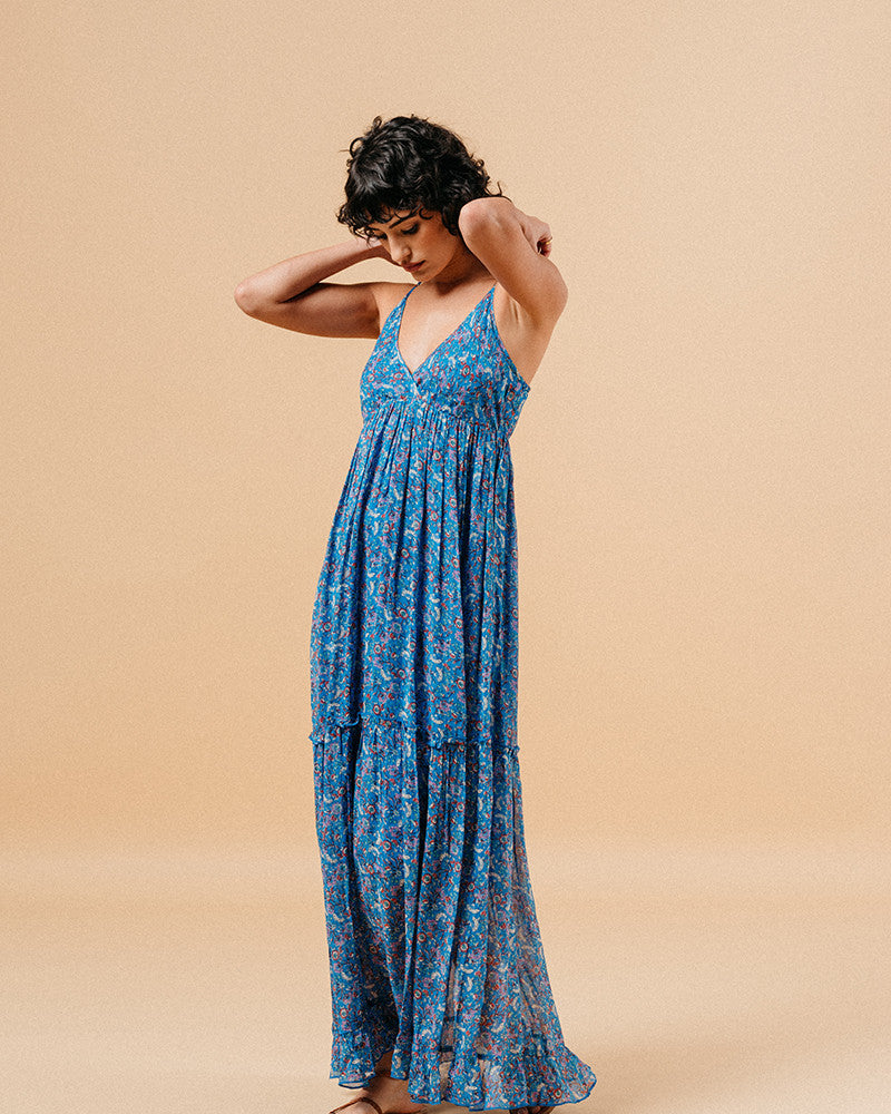 LONG DRESS BLEU MARION