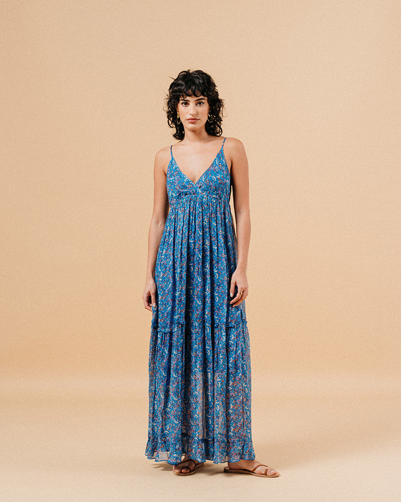LONG DRESS BLEU MARION