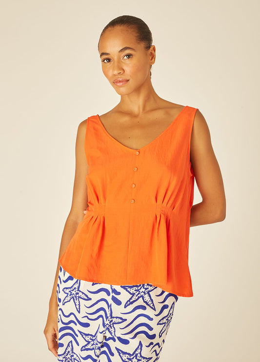 BLOUSE VISCOSE ORANGE