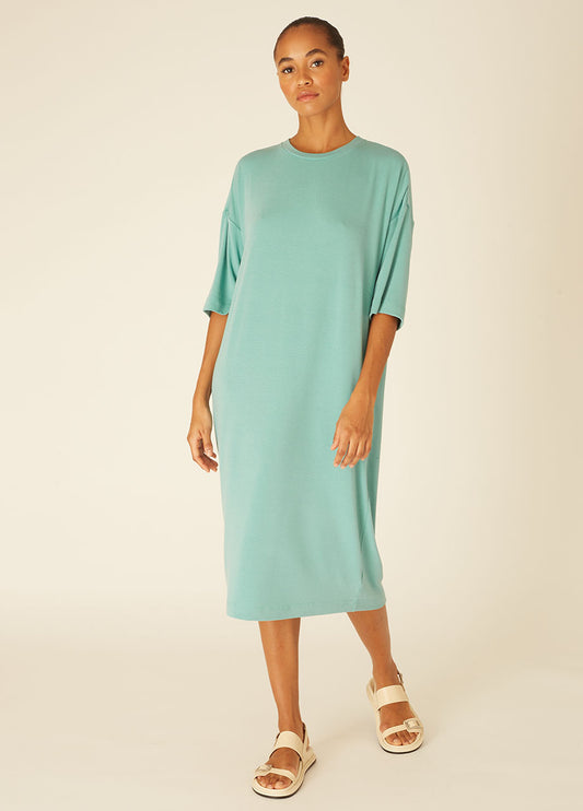 TSHIRT DRESS GREEN