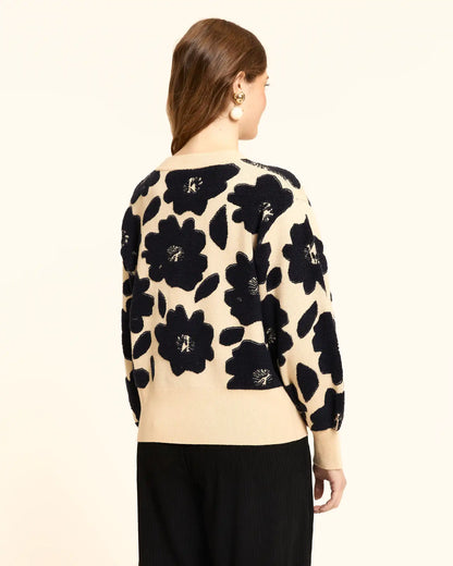 REBECA FLORAL BEIGE