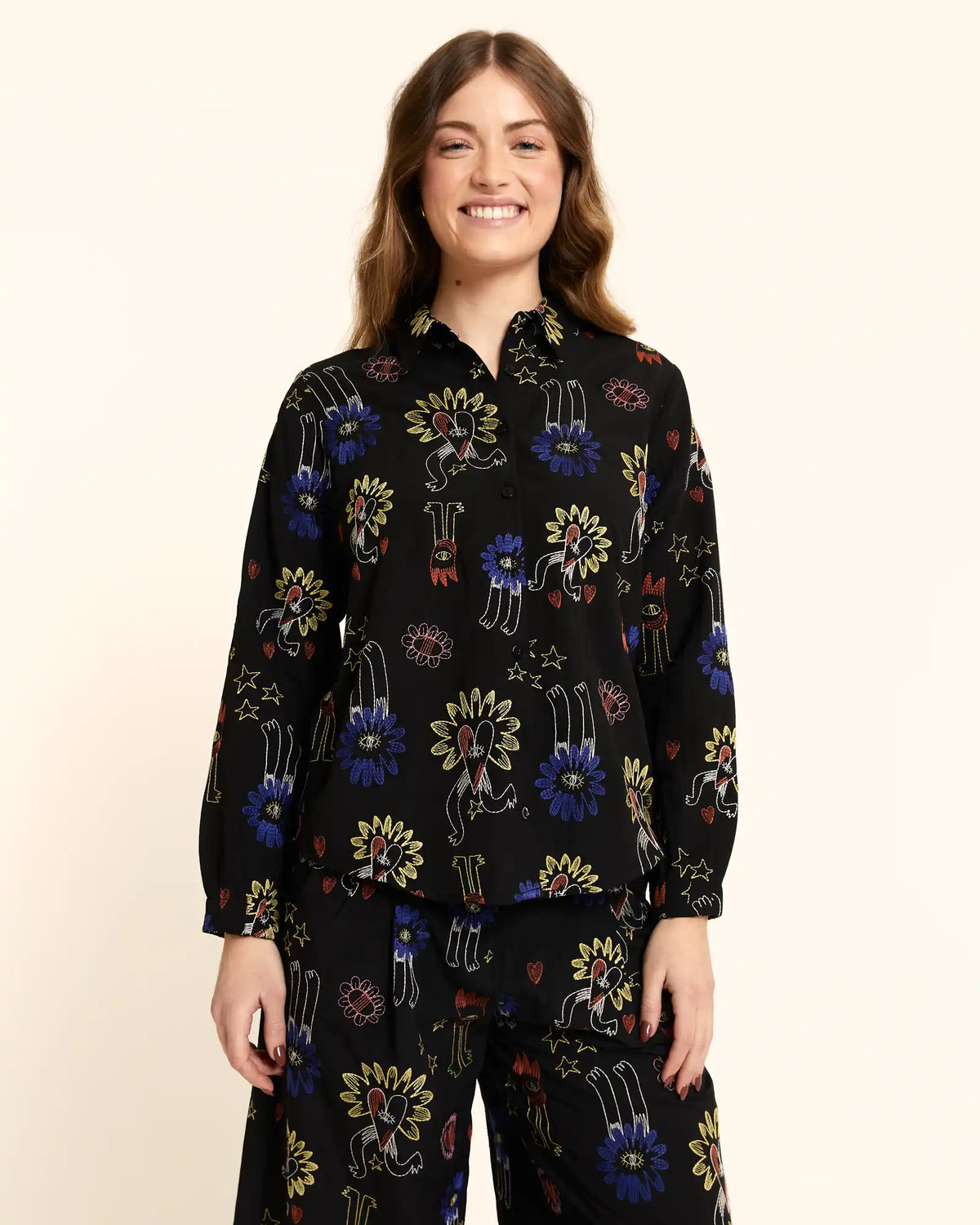 "Love" Embroidered Shirt