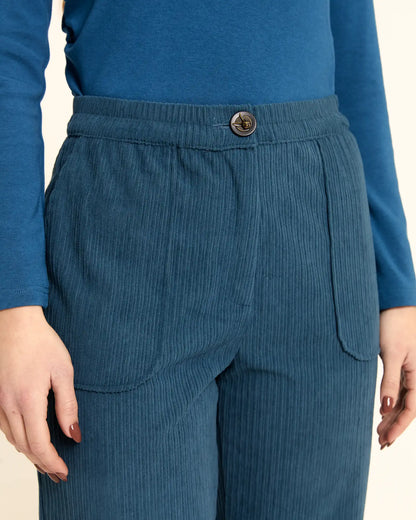 Green Corduroy Trousers with Pockets