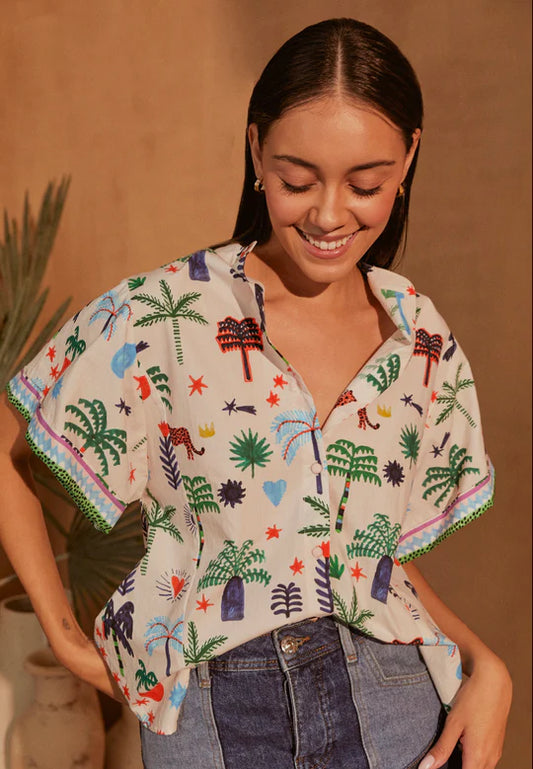 Margot Shirt - Tropical Party