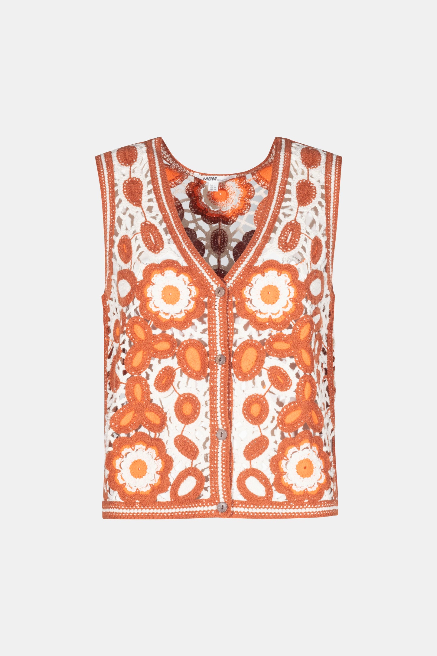 Vest Brown/Orange