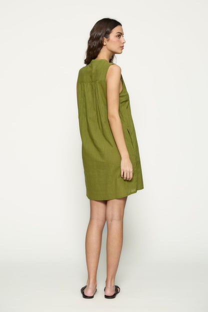 Embroidered short dress