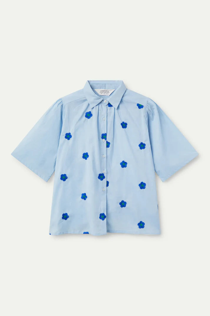 Short sleeve flower print shirt