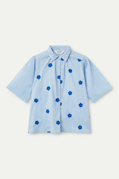 Short sleeve flower print shirt