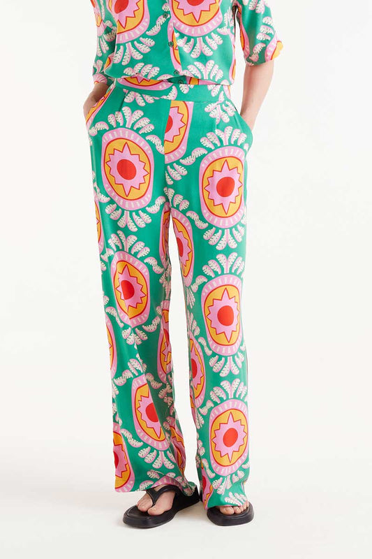Curitiba printed straight pants