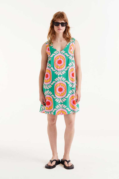 Curitiba printed short dress