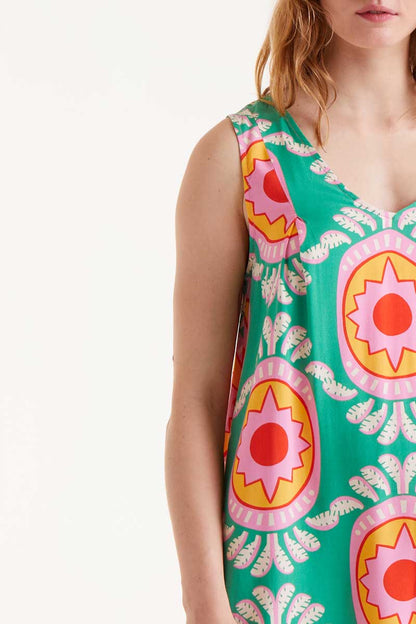Curitiba printed short dress