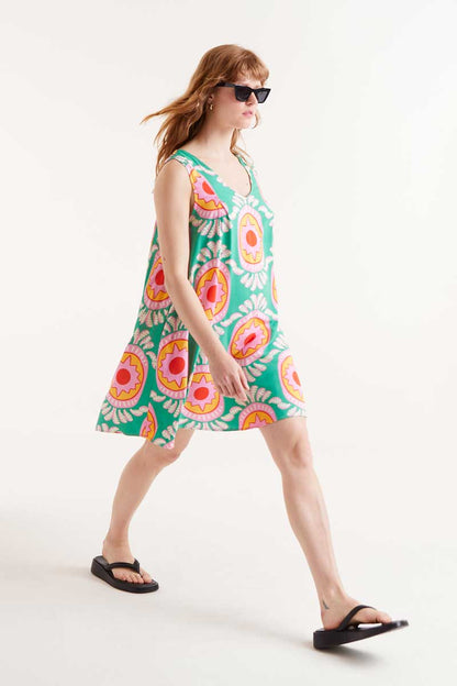 Curitiba printed short dress
