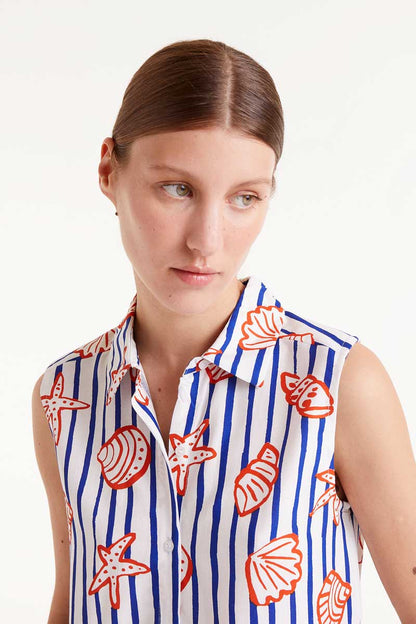 Nemo striped print shirt