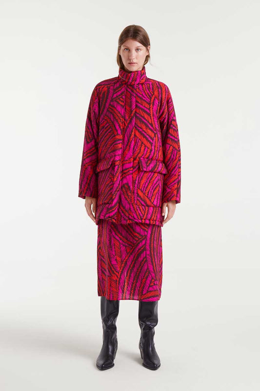 Fedora Print Coat
