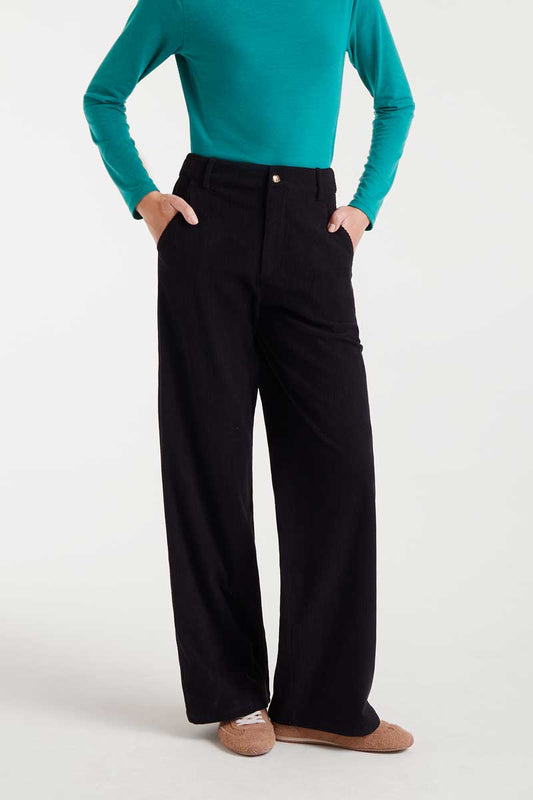 Black corduroy pants