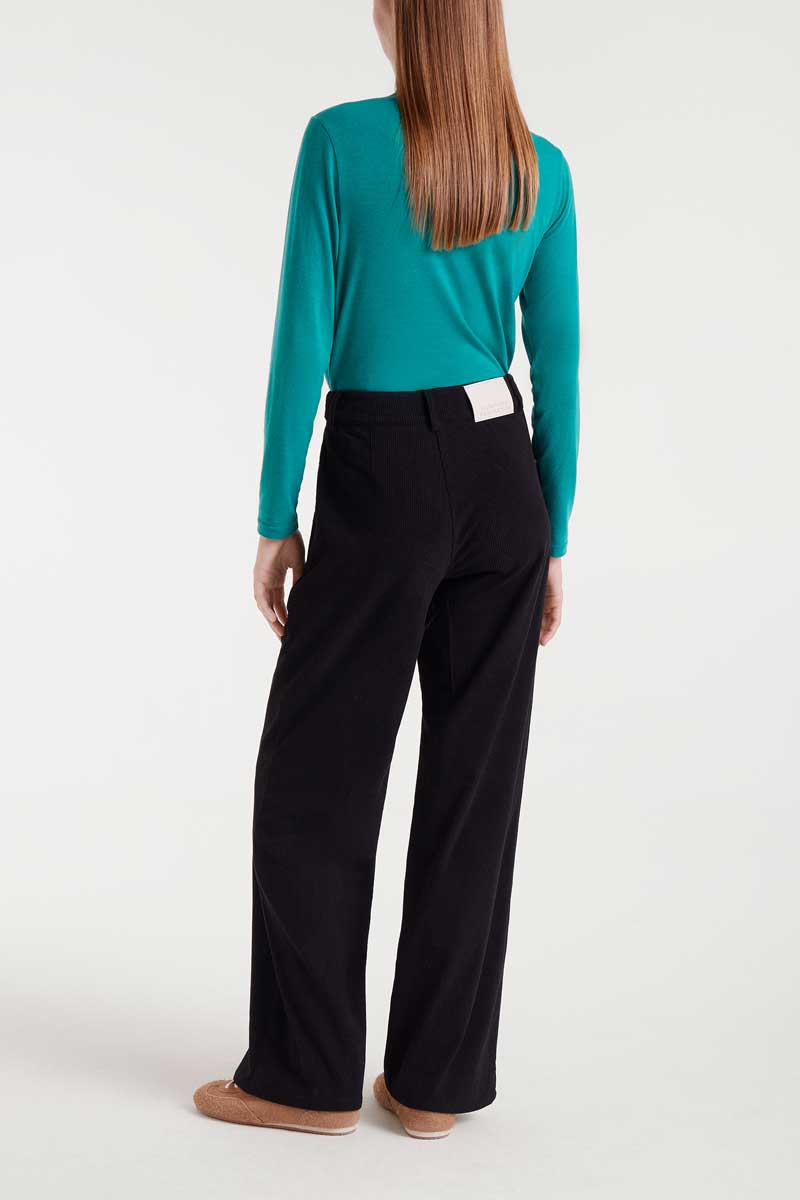 Black corduroy pants