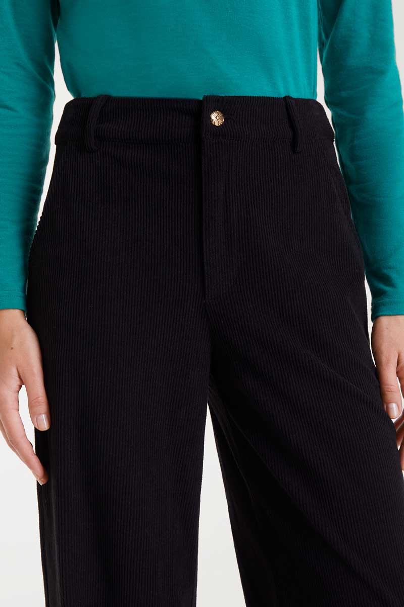 Black corduroy pants