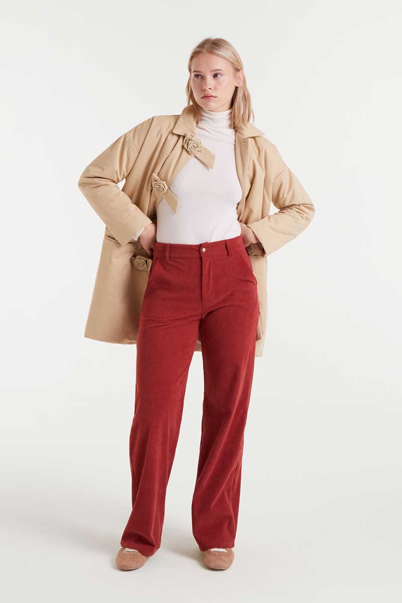 Brown corduroy pants