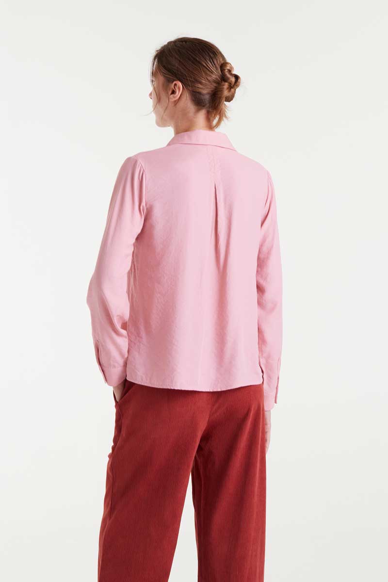 Pink fluid shirt