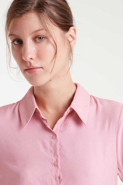 Pink fluid shirt
