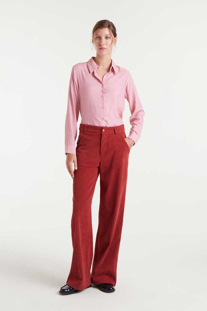 Pink fluid shirt