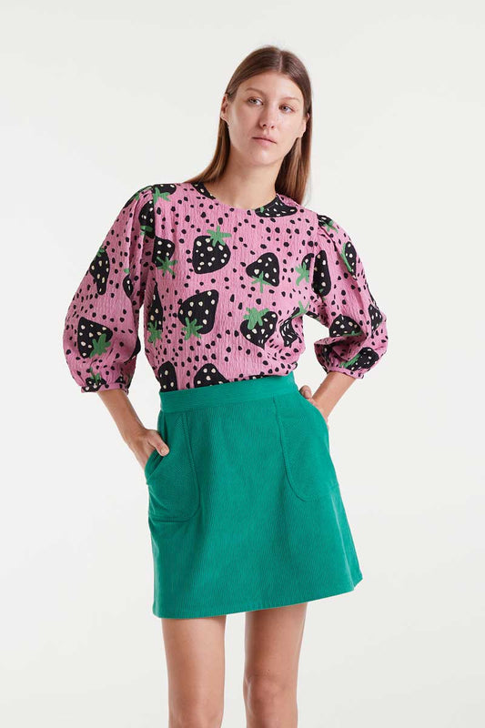 Top Morango print