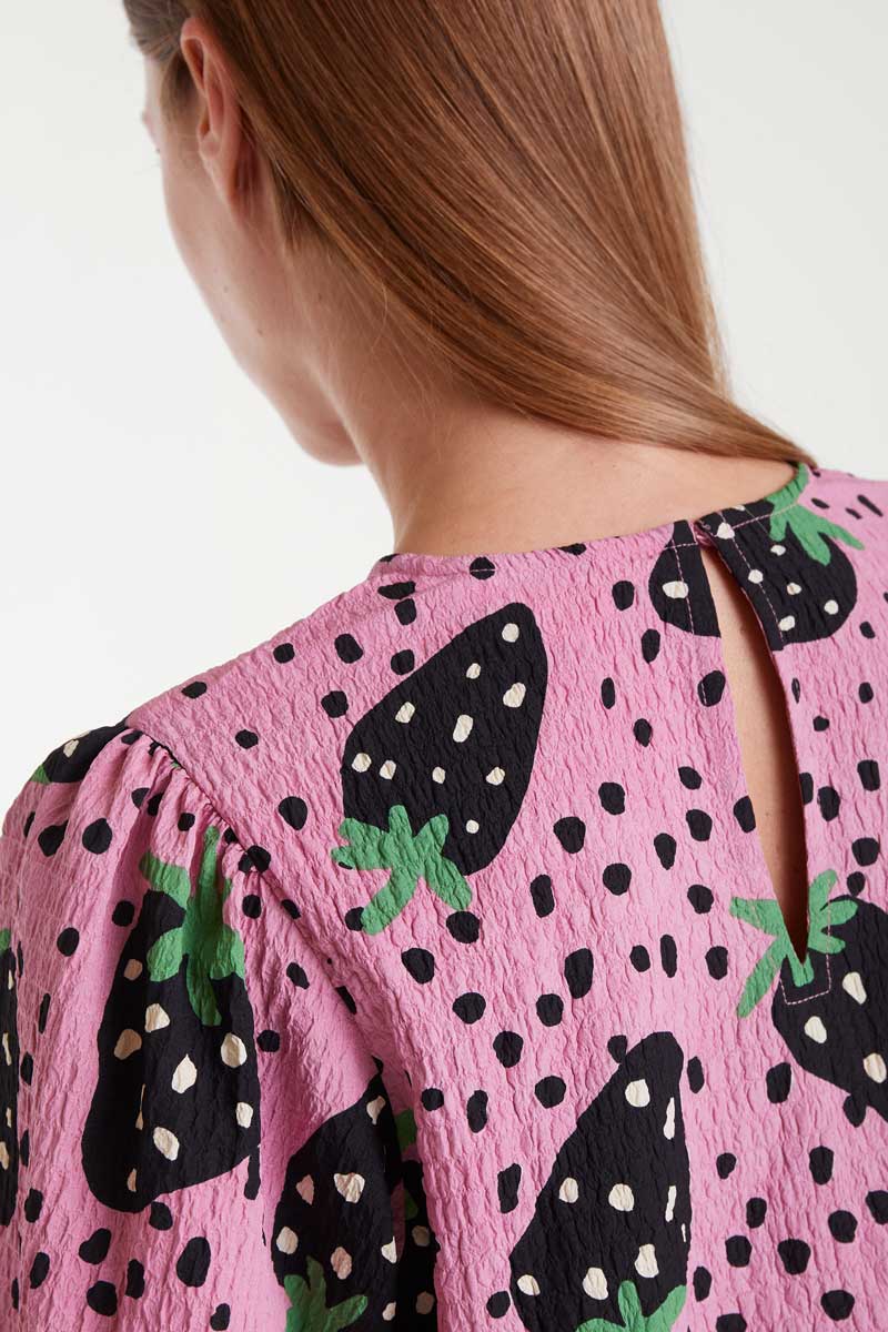 Top Morango print