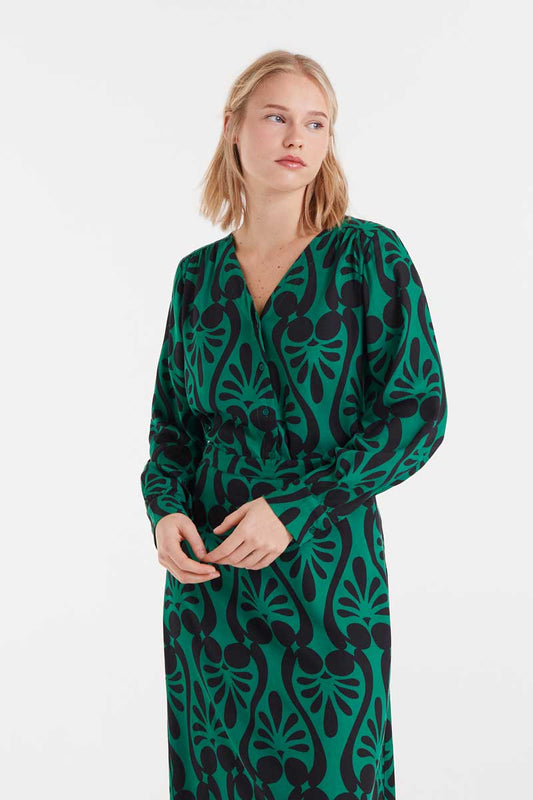 Baroque print shirt