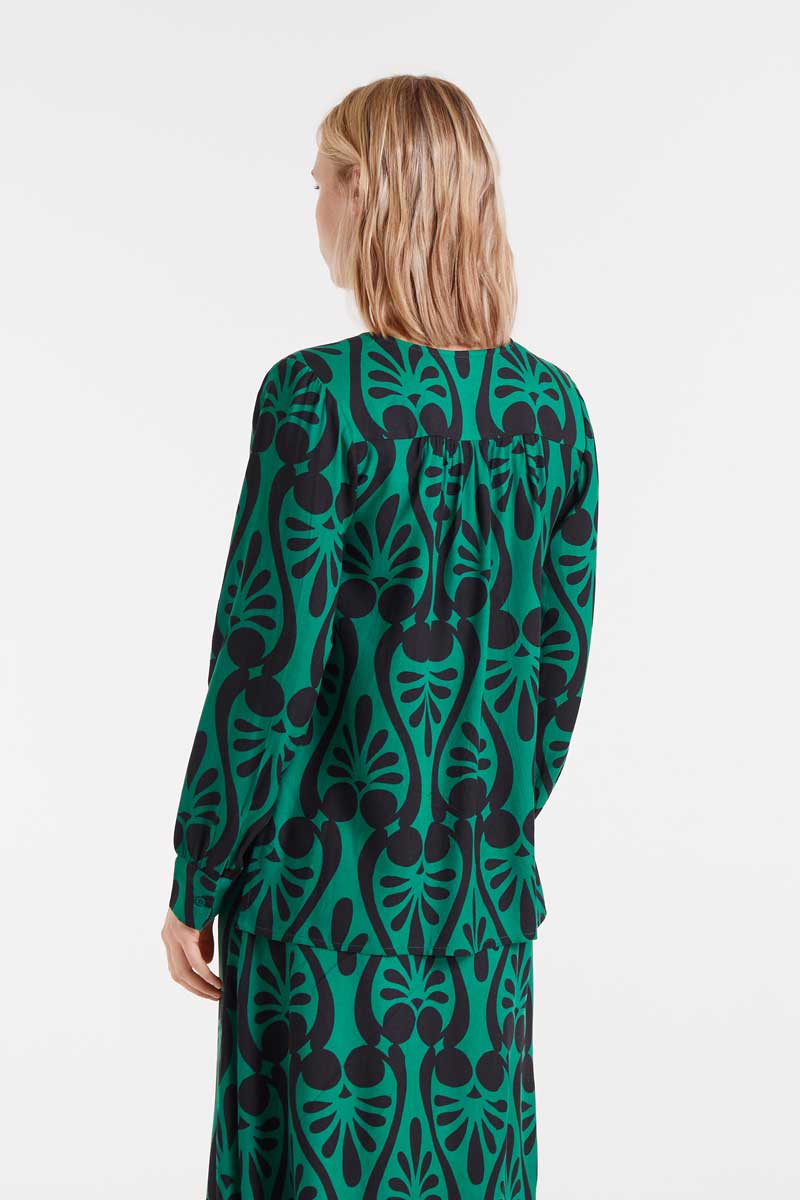 Baroque print shirt