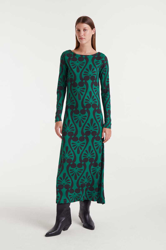 Long dress with Baroque print