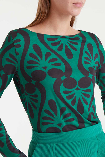 Baroque print T-shirt