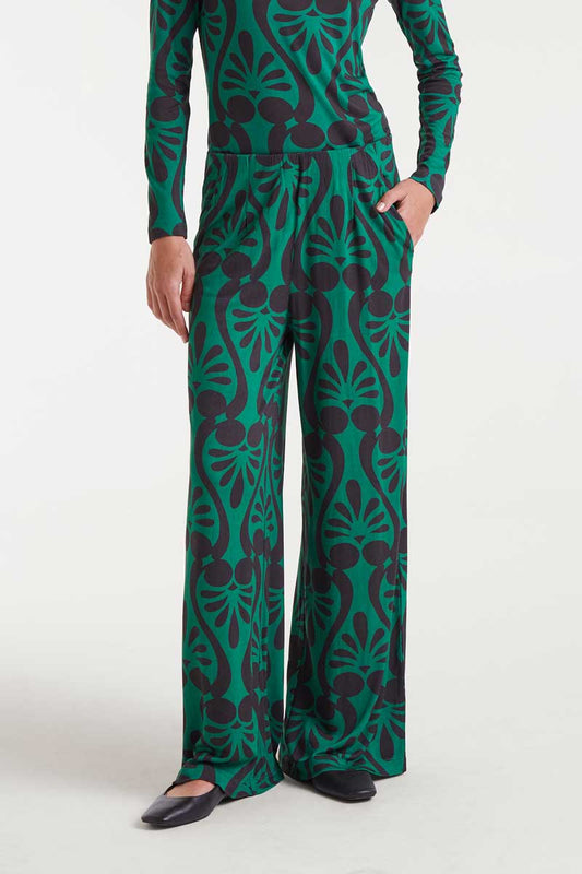 Trousers baroque print