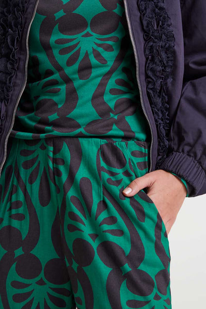 Trousers baroque print