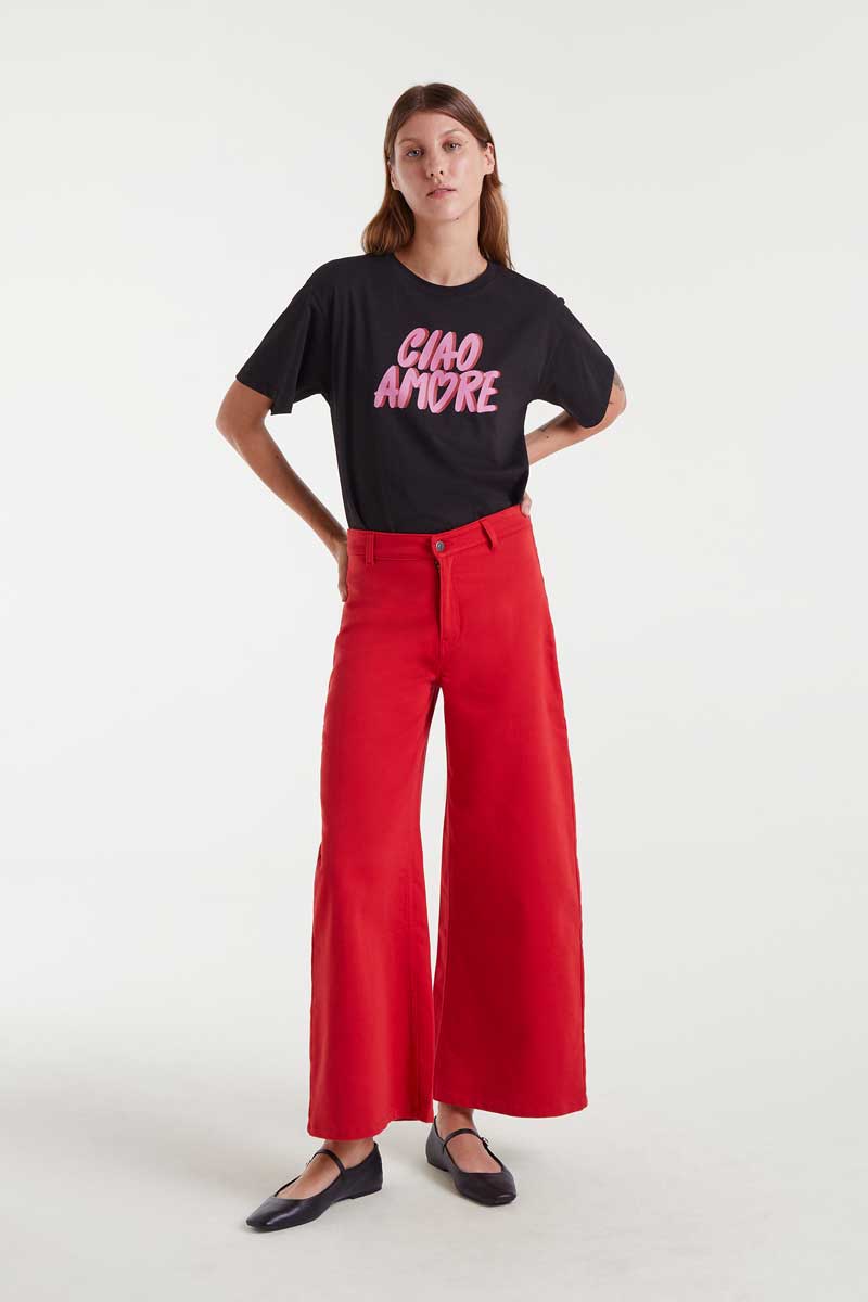 100% cotton T-shirt with Ciao Amore print