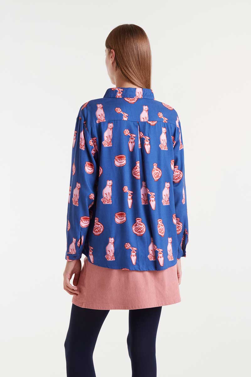 Shirt porcelain print