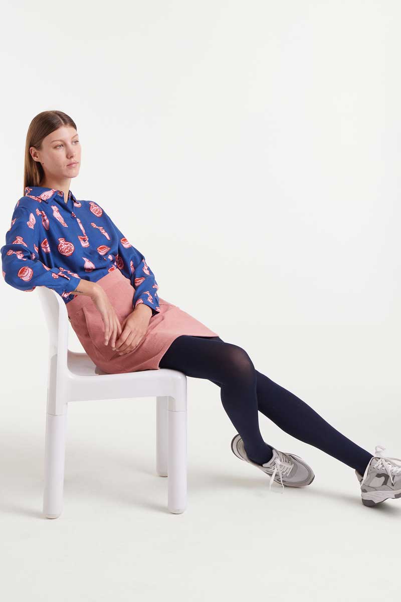 Shirt porcelain print
