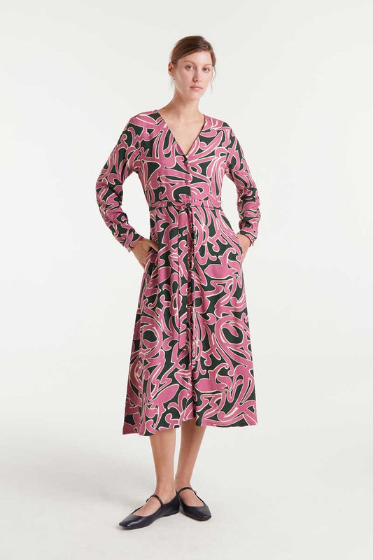 Pastures print midi dress