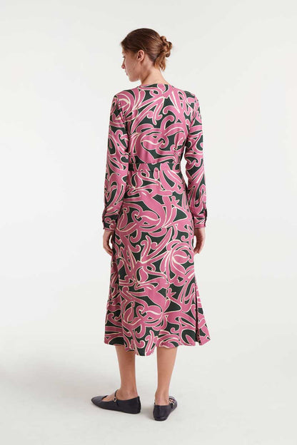 Pastures print midi dress