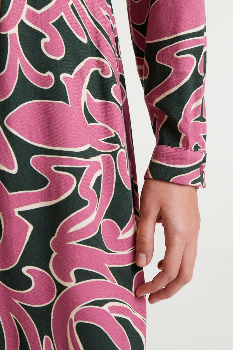 Pastures print midi dress