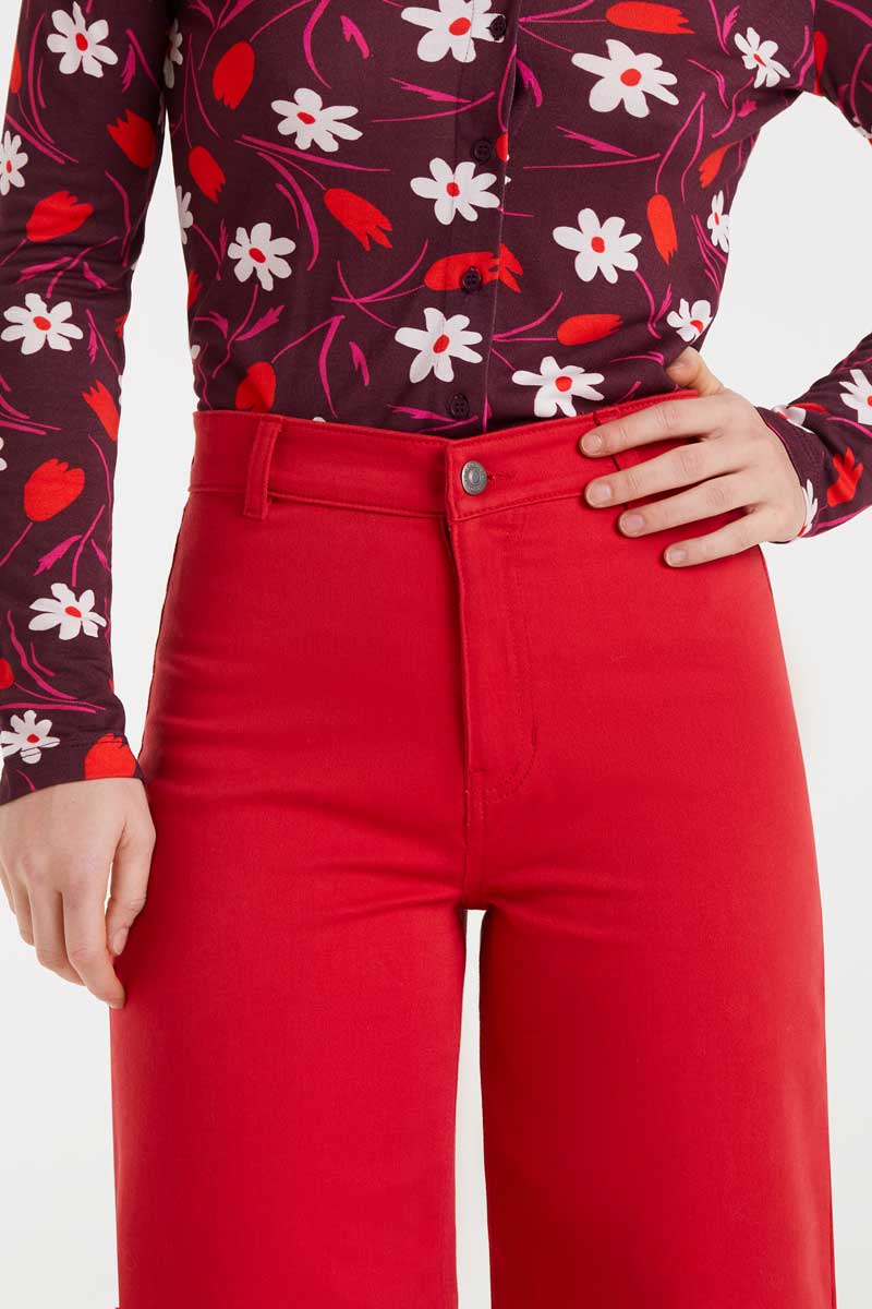 Red jeans