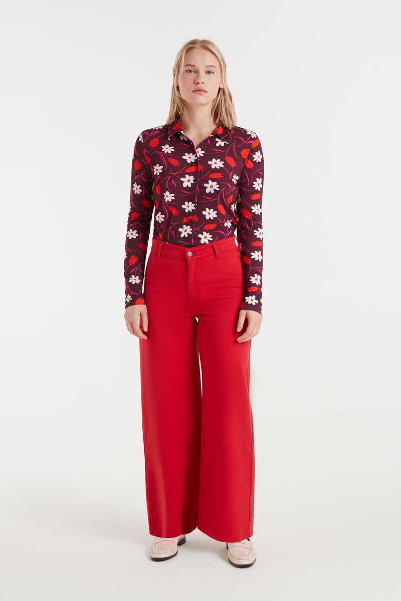 Red jeans