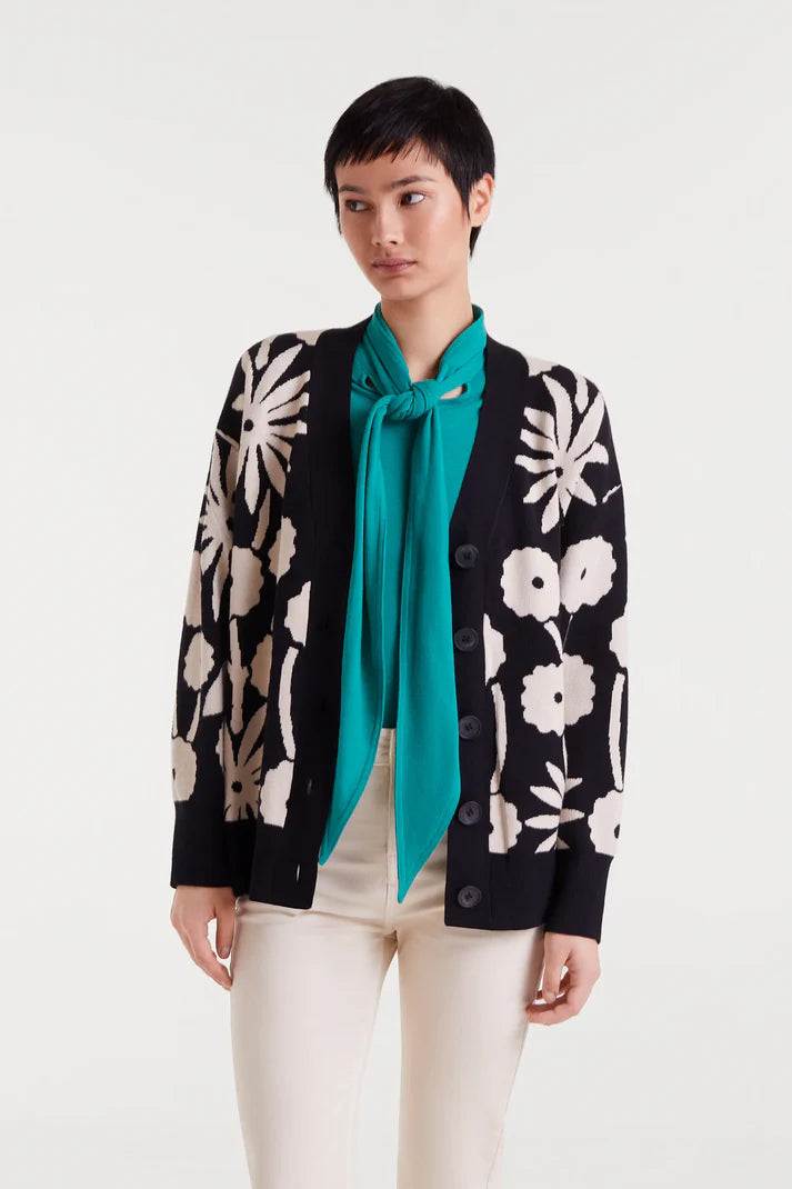 Tofu print jacquard jacket