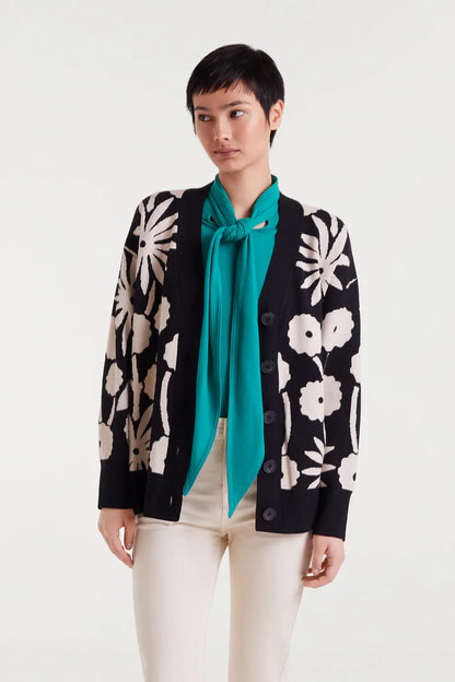 Tofu print jacquard jacket