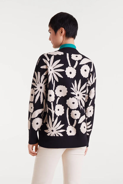 Tofu print jacquard jacket