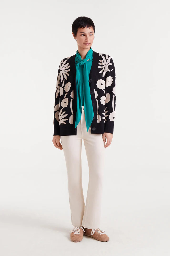 Tofu print jacquard jacket