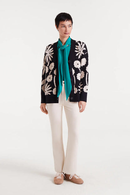 Tofu print jacquard jacket